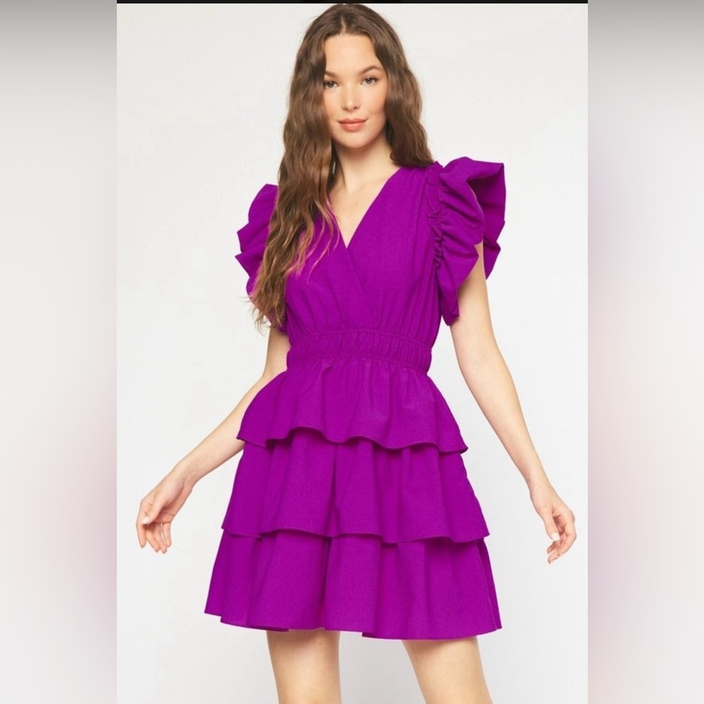 Entro Haven Ruffle Dress -NWT